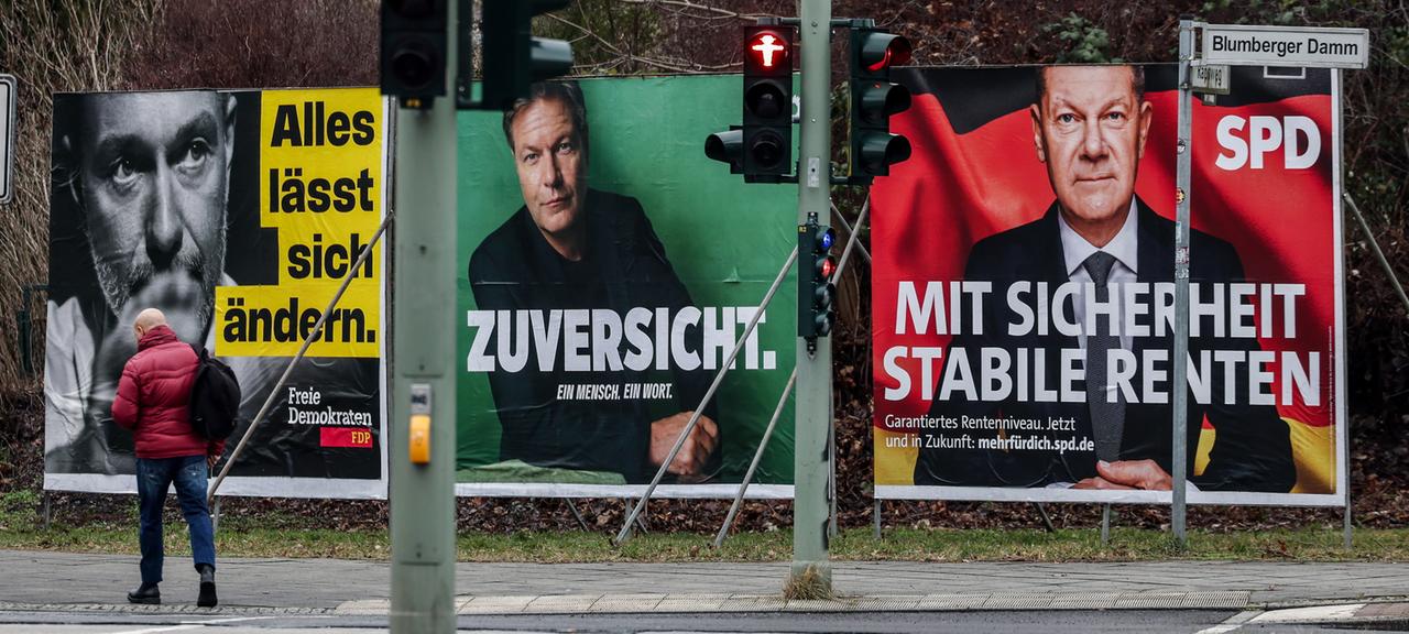 Wahlplakate in Leipzig